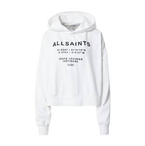 AllSaints Sweatshirt  bílá / černá