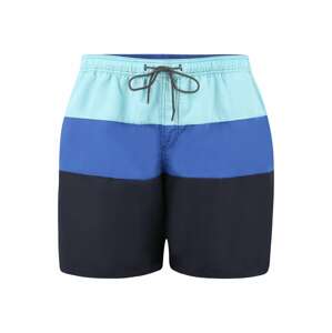 Jack & Jones Plus Plavecké šortky 'BALI' námořnická modř / nebeská modř / mátová
