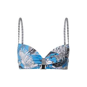 Esprit Bodywear Bikinitop 'TULUM BEACH'  nebeská modř / bílá / černá