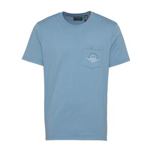 Dockers Tričko  kouřově modrá / chladná modrá / bílá