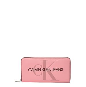 Calvin Klein Jeans Peněženka  pudrová / černá