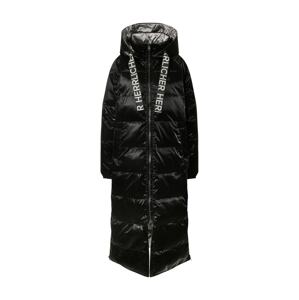 Herrlicher Zimní kabát 'Tola'  černá / stříbrně šedá
