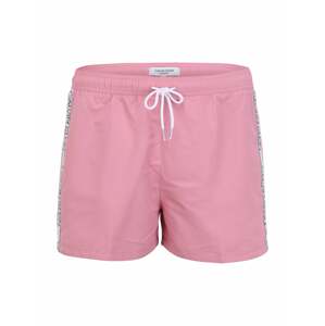 Calvin Klein Swimwear Plavecké šortky  růžová / bílá