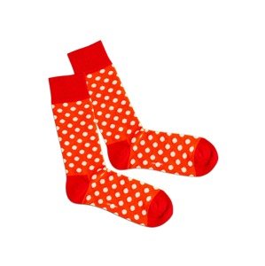 DillySocks Ponožky 'Whiteout'  červená / světle červená / bílá