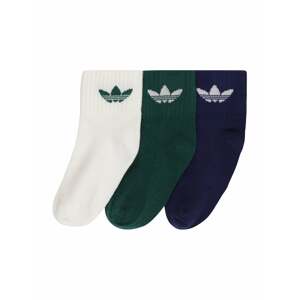 ADIDAS ORIGINALS Ponožky  bílá / tmavě zelená / námořnická modř