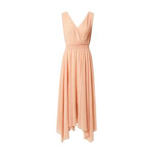 COMMA Letní šaty  krémová / pastelově oranžová