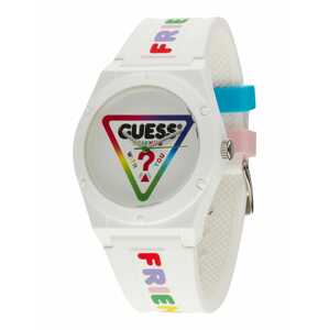 GUESS Analogové hodinky  bílá / mix barev