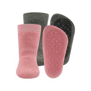 EWERS Ponožky  růžová / tmavě šedá