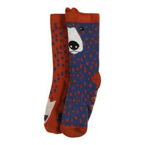 EWERS Ponožky  rezavě červená / tmavě modrá / bílá