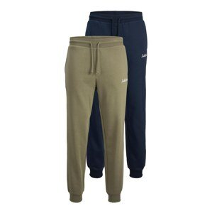 JACK & JONES Kalhoty 'EWAN'  námořnická modř / khaki