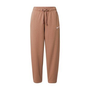 Nike Sportswear Kalhoty  světle hnědá / bílá