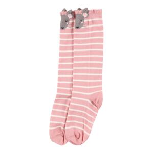 EWERS Ponožky  růžová / bílá / šedá