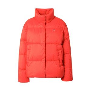 Tommy Jeans Zimní bunda  světle červená