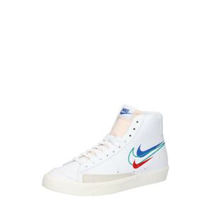 Nike Sportswear Kotníkové tenisky 'Blazer Mid '77'  bílá / béžová / červená / královská modrá / nefritová
