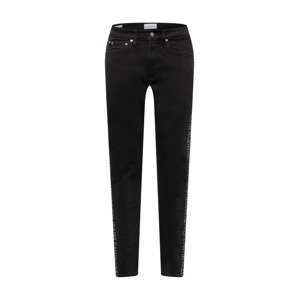 Calvin Klein Jeans Džíny  černá džínovina / bílá