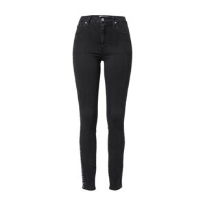 Calvin Klein Jeans Džíny  černá / bílá