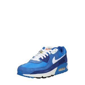 Nike Sportswear Tenisky 'Air Max 90'  nebeská modř / tmavě oranžová / černá / bílá / tmavě modrá
