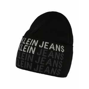 Calvin Klein Jeans Čepice  černá / šedá / světle šedá