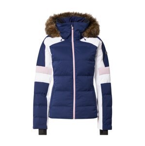 ROXY Outdoorová bunda  námořnická modř / hnědá / světle růžová / bílá