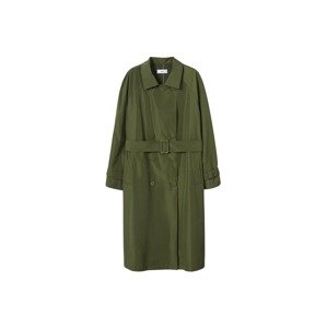 MANGO Tenký kabát  zelená