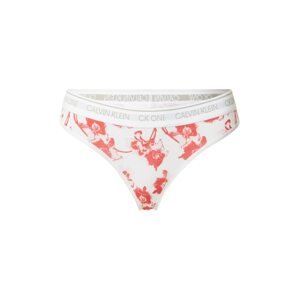 Calvin Klein Underwear Tanga  bílá / světle červená