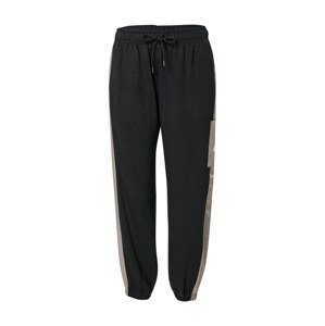Nike Sportswear Kalhoty  šedobéžová / černá / bílá