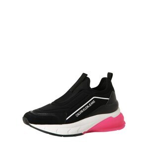 Calvin Klein Jeans Slip on boty  černá / bílá / svítivě růžová