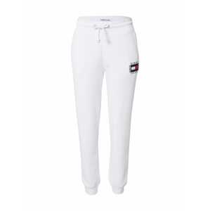 Tommy Jeans Kalhoty  bílá / námořnická modř / červená