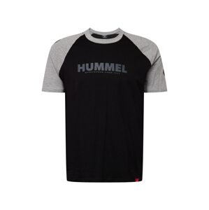 Hummel Funkční tričko 'Legacy'  šedý melír / černá