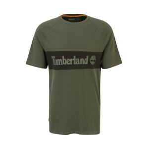 TIMBERLAND Tričko  khaki / černá