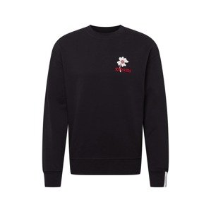 SCOTCH & SODA Sweatshirt  černá / červená / bílá