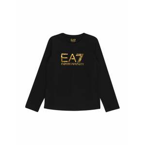 EA7 Emporio Armani Tričko  černá / olivová / mátová / orchidej / světle žlutá