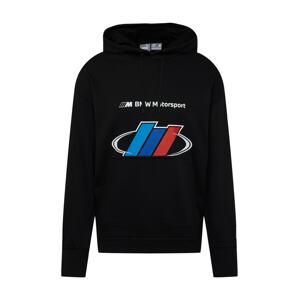 PUMA Mikina 'BMW M Motorsport Street'  černá / bílá / modrá / azurová modrá / červená / šedá