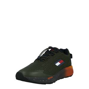 Tommy Sport Sportovní boty  tmavě zelená / bílá / červená / námořnická modř
