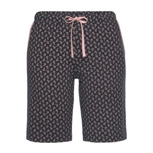 s.Oliver Pyžamové kalhoty světle růžová / černý melír