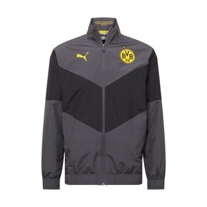 PUMA Sportovní bunda 'BVB Prematch'  antracitová / žlutá / černá