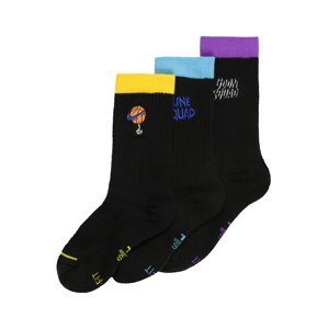 NIKE Sportovní ponožky 'Space Jam: A New Legacy'  černá / světlemodrá / žlutá / světle fialová