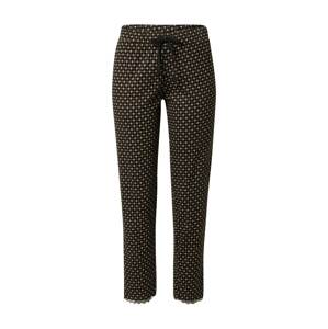 Esprit Bodywear Pyžamové kalhoty  černá / bílá