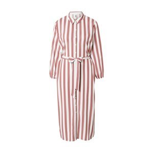 JDY Košilové šaty 'Elly'  červenofialová / barva bílé vlny