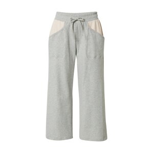 CALIDA Pyžamové kalhoty béžová / šedý melír