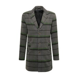 !Solid Přechodný kabát 'Tave'  černá / šedý melír / zelená
