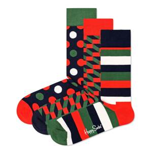 Happy Socks Ponožky  černá / červená / bílá / zelená