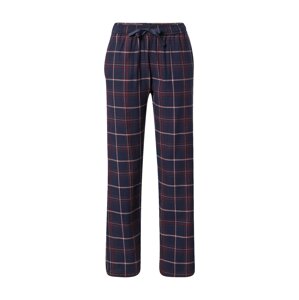 SCHIESSER Pyžamové kalhoty  tmavě modrá / růžová / vínově červená