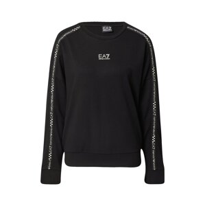 EA7 Emporio Armani Sweatshirt  černá / přírodní bílá