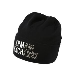 ARMANI EXCHANGE Čepice  černá / bílá / režná
