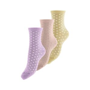 PIECES Ponožky 'Sebby'  béžová / stříbrně šedá / světle fialová / růžová / bílá