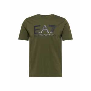 EA7 Emporio Armani Funkční tričko  olivová / černá