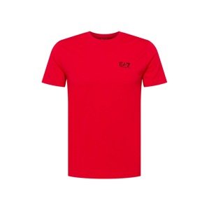 EA7 Emporio Armani Funkční tričko  červená / černá