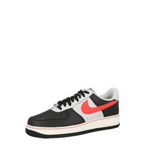 Nike Sportswear Tenisky 'Air Force 1'  černá / světle červená / světle šedá