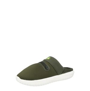 Nike Sportswear Pantofle 'Burrow'  khaki / svítivě zelená